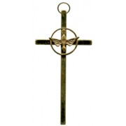 Gold Cross Gold Dove Crucifix cm.10x5 - 4"x2"
