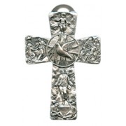 Confirmation Dove Pewter Cross cm.16 - 6 1/4"