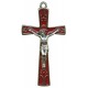 Crucifijo Confirmación con esmalte rojo cm.12-4 3/4"