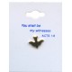 Pin de la solapa de una paloma de oro chapado mm.9 - 3/8"
