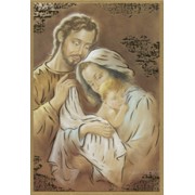Holy Family Plaque cm.15.5x10.5 - 6"x4"