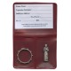 Poche avec une statue de saint François pour la poche et un anneau de chapelet mm.25- 1"