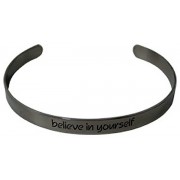Stainless Steel Bracelet "BELIEVE IN YOURSELF" Gift Boxed