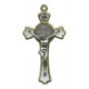 St.Benedict Cross Gold Plated with White Enamel cm.5 - 2