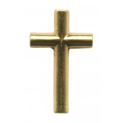 Cross Lapel Pin Gold Plated mm.20 - 3/4"