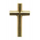 Pin de la solapa de la Cruz chapado en oro mm.20 - 3/4"