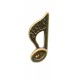 Musical Note/Jesus Lapel Pin Gold Plated mm17 - 11/16"