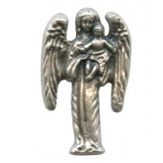 Guardian Angel Lapel Pin Pewter mm.25 - 1"