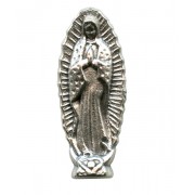 Guadalupe Lapel Pin Pewter mm.21- 3/4"