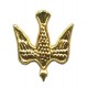Dove Lapel Pin Gold Plated mm.20- 3/4"