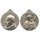 Medalla redonda del Papa Juan Pablo II y Perpetuo Socorro mm.32 - 1 1/4"