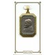 Medalla Rectángulo con dos tonos y el Papa Juan Pablo II mm.25 - 1"