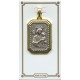 Perpetual Help Rectangle 2 Tone Medal mm.25 - 1"