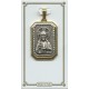 Médaille rectangle bicolore de Sacré-Coeur de Jésus mm.25 - 1"