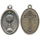 Medalla ovalada oxidado del Cáliz para la Primera Comunión mm.22-7/8"