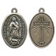 Guadalupe Oxidized Oval Medal mm.22- 7/8"