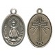 Infant of Prague Oxidized Oval Medal mm.22- 7/8"
