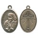 Mother Theresa Oxidized Oval Medal mm.22- 7/8"