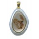 Girl Communion Imitation Mother of Pearl Pendent mm.30 - 1 1/4"