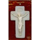 Crucifix on Murano Glass mm.170x110 - 6 1/2"x 4 1/4"