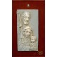 Sainte Famille en verre de Murano cm.17x11 - 6 1/2 "x 4 1/4"