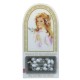 English Girl Confirmation Set mm.120x60 -4 3/4"x2 1/4" with Rosary RL21MA-4 (White)