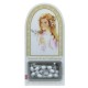 Confirmation Set for a girl in French mm.120x60 -4 3/4"x2 1/4" with Rosary RL21MA-4 (White)