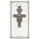 Cruz de bolsillo de St.Damian con inscripción latina mm.28 - 1 1/16"