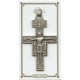Cruz de bolsillo de St.Damian con inscripción latina mm.38 - 1 1/2"