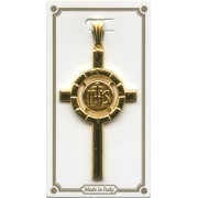 Communion Crucifix Pendent Gold Plated mm.40 - 1 1/2"