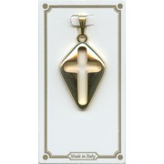 Cross Pendent Gold Plated mm.25 - 1"