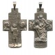 Petit crucifix de Jésus, Marie, Joseph, et St.Christopher mm.30-1 1/4"