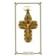 Croix plaqué or avec Jésus mm.30 - 1 1/4"