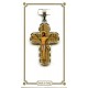 Cruz de plata chapado con Jesús mm.30 - 1 1/4"