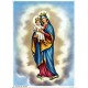 Our Lady of Rosary Print cm.19x26 - 7 1/2"x 10 1/4"