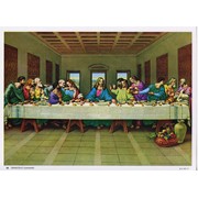 Last Supper Print cm.19x26 - 7 1/2"x 10 1/4"