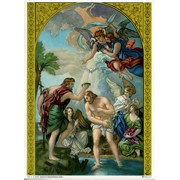 Baptism Print cm.19x26 - 7 1/2"x 10 1/4"
