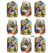 Nativity 9 Stickers cm.12x16 - 5"x6"