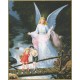 Guardian Angel Plaque cm.25.5x20.5 - 10"x8 1/8"