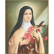 St.Therese Plaque cm.25.5x20.5 - 10"-8 1/8"