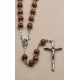 Wood Rosaries Natural cm.43 - 17" Round Bead mm. .7 - 1/4"