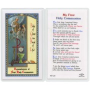  My First Communion English Text Prayer Card cm.6.6x 11.5 - 2 1/2"x 4 1/2"