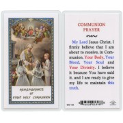 Communion Prayer English Text Prayer Card cm.6.6x 11.5 - 2 1/2"x 4 1/2"
