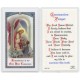 Communion Prayer Boy English Text Prayer Card cm.6.6x 11.5 - 2 1/2"x 4 1/2"