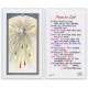 Prayer for Light Confirmation English Text Prayer Card cm.6.6x 11.5 - 2 1/2"x 4 1/2"