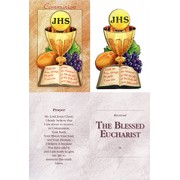 Communion English Gift Card with Wood Communion Plaque