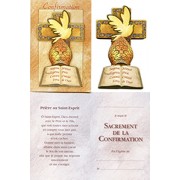 Confirmation French Gift Card with Wood Confirmation Plaque