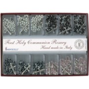 12 Piece Assorted Communion Rosary Display in English or French