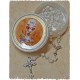 White Communion Rosary with Communion Rosary Box