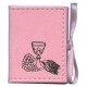 Un mini Communion Coffret de livres velours rose cm.7x5.5 - 2 3/4 "x2 1/4"